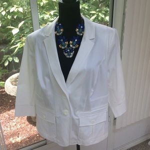 Lane Bryant White Blazer ~ New Without Tag…